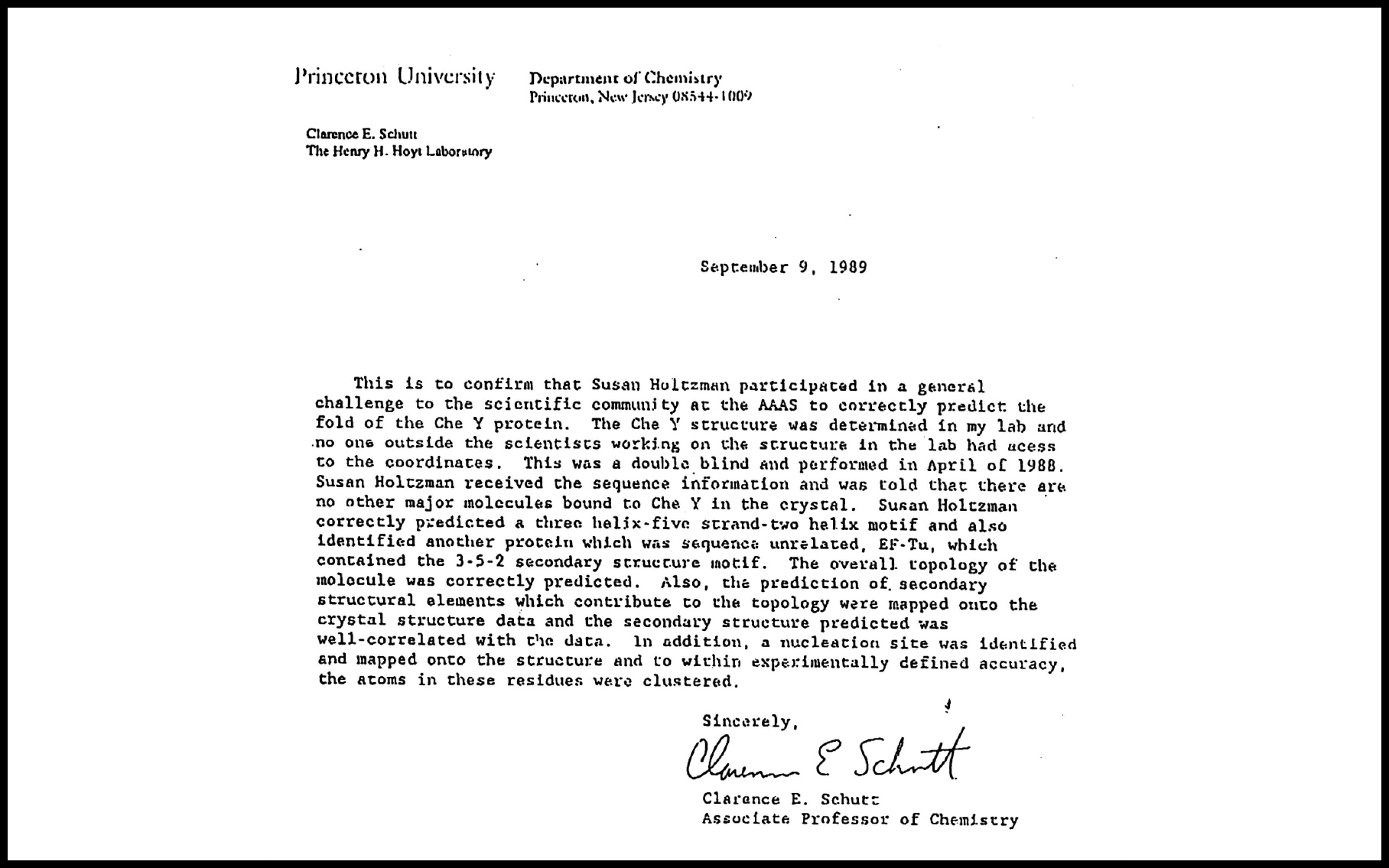 April 1988 “Protein Structure AAAS General Challenge” at Princeton, New Jersey, U.S.A.